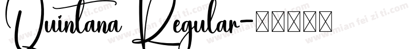 Quintana Regular字体转换